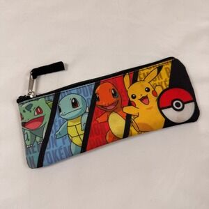 Pokemon Bioworld Pencil Pouch Pikachu Bulbasaur Squirtle Charmander Case 2021